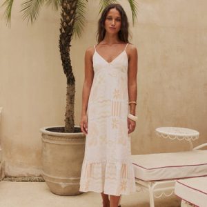 Tropics Linen Midi Dress Sundrift